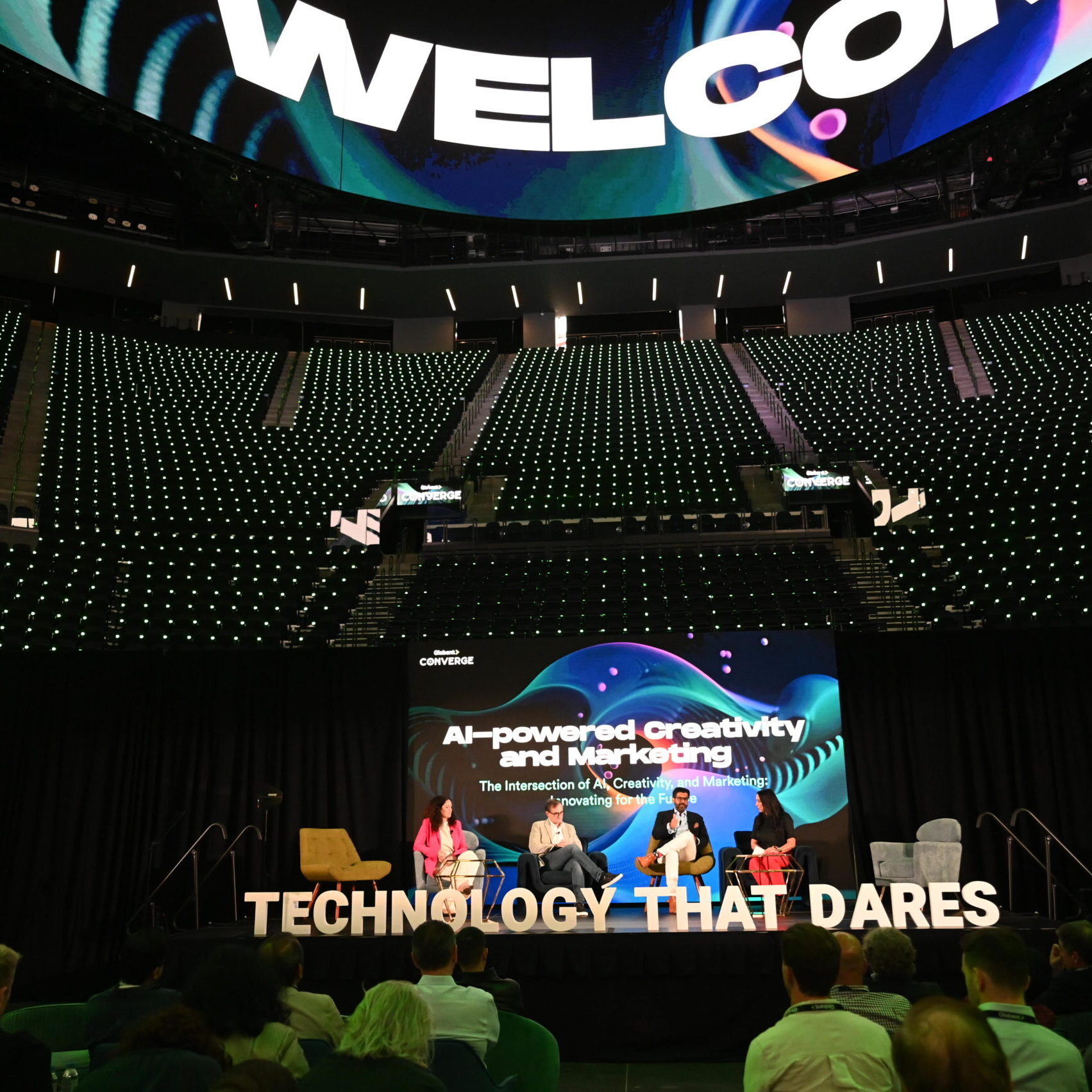 Globant Panel Wide Shot Stadium
